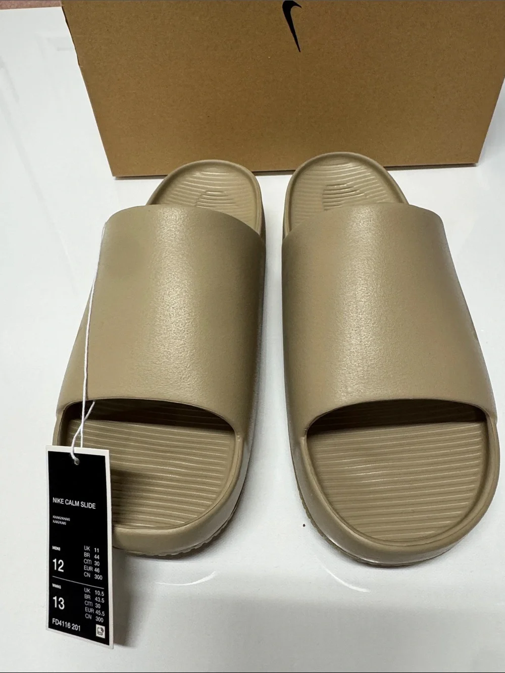 Nike Slides Mens 12 Tan Calm